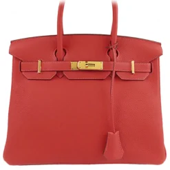 Hermès Vintage - Togo Birkin 30 - Red - Leather Handbag - Avvenice