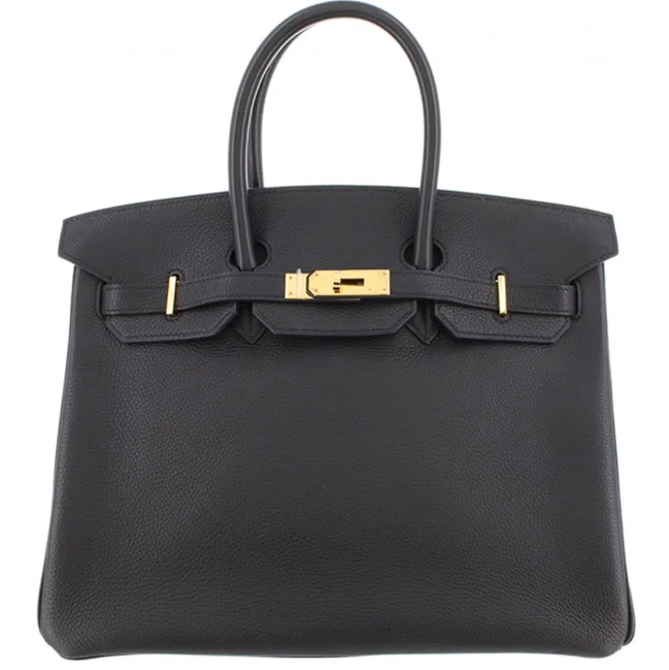 Hermès Vintage - Togo Birkin 35 - Black - Leather Handbag - Avvenice