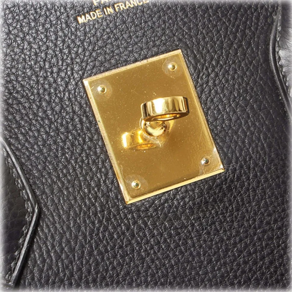 Hermès Vintage - Togo Birkin 35 - Black - Leather Handbag - Avvenice