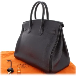 Hermès Vintage - Togo Birkin 35 - Black - Leather Handbag - Avvenice