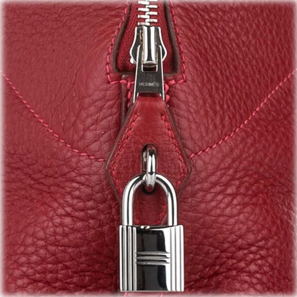 Hermès Vintage - Togo Bolide 35 - Red - Leather Handbag - Avvenice