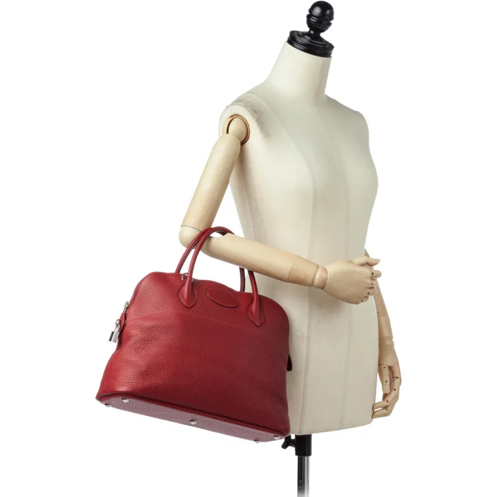 Hermès Vintage - Togo Bolide 35 - Red - Leather Handbag - Avvenice