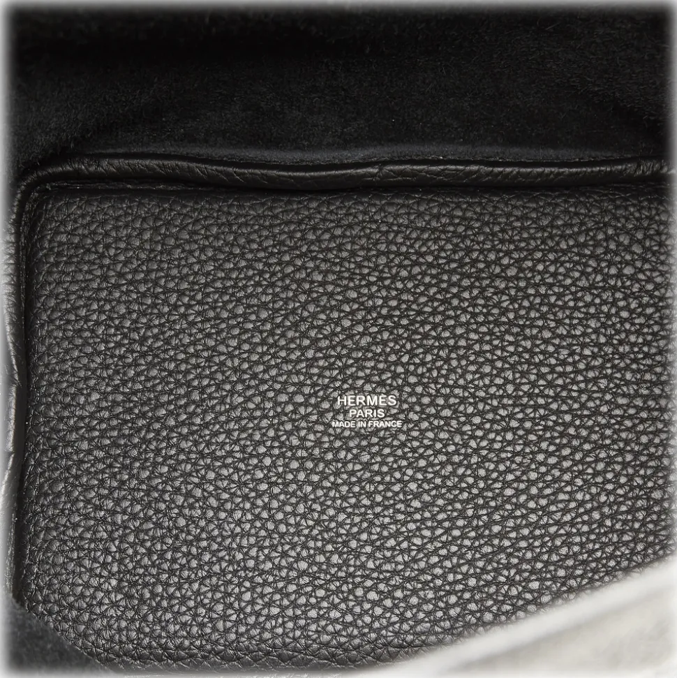 Hermès Vintage - Togo Picotin 18 - Black - Leather Handbag - Avvenice