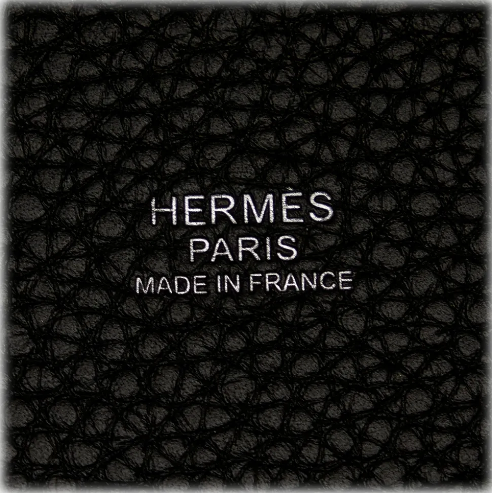 Hermès Vintage - Togo Picotin 18 - Black - Leather Handbag - Avvenice