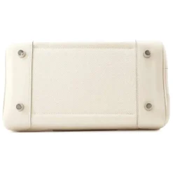 Hermès Vintage - Toile Goeland Swift Cargo Birkin 25 - White - Leather and Calf Handbag - Luxury High Quality - Avvenice