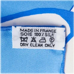 Hermès Vintage - Vive Les Champions Scarf - Light Blue Multi - Silk Foulard - Luxury High Quality - Avvenice