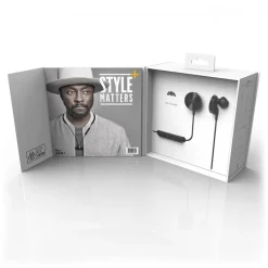 i.am+ - I Am Plus - Buttons - Black - Premium Wireless Bluetooth Earphones - Tailored Fit with Immersive Sound - Avvenice