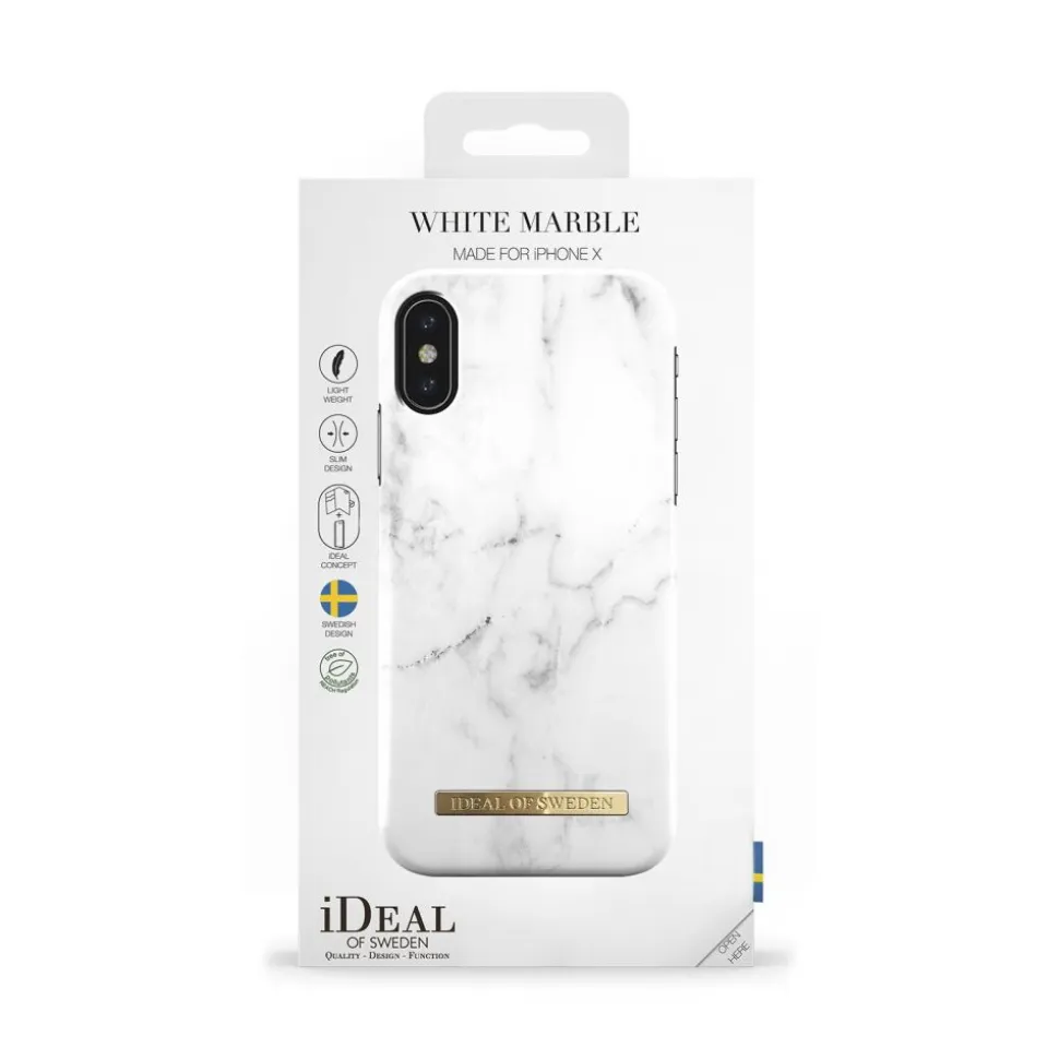 iDeal of Sweden - Fashion Case Cover - White Marble - iPhone XS Max - iPhone Case - New Fashion Collection - Avvenice