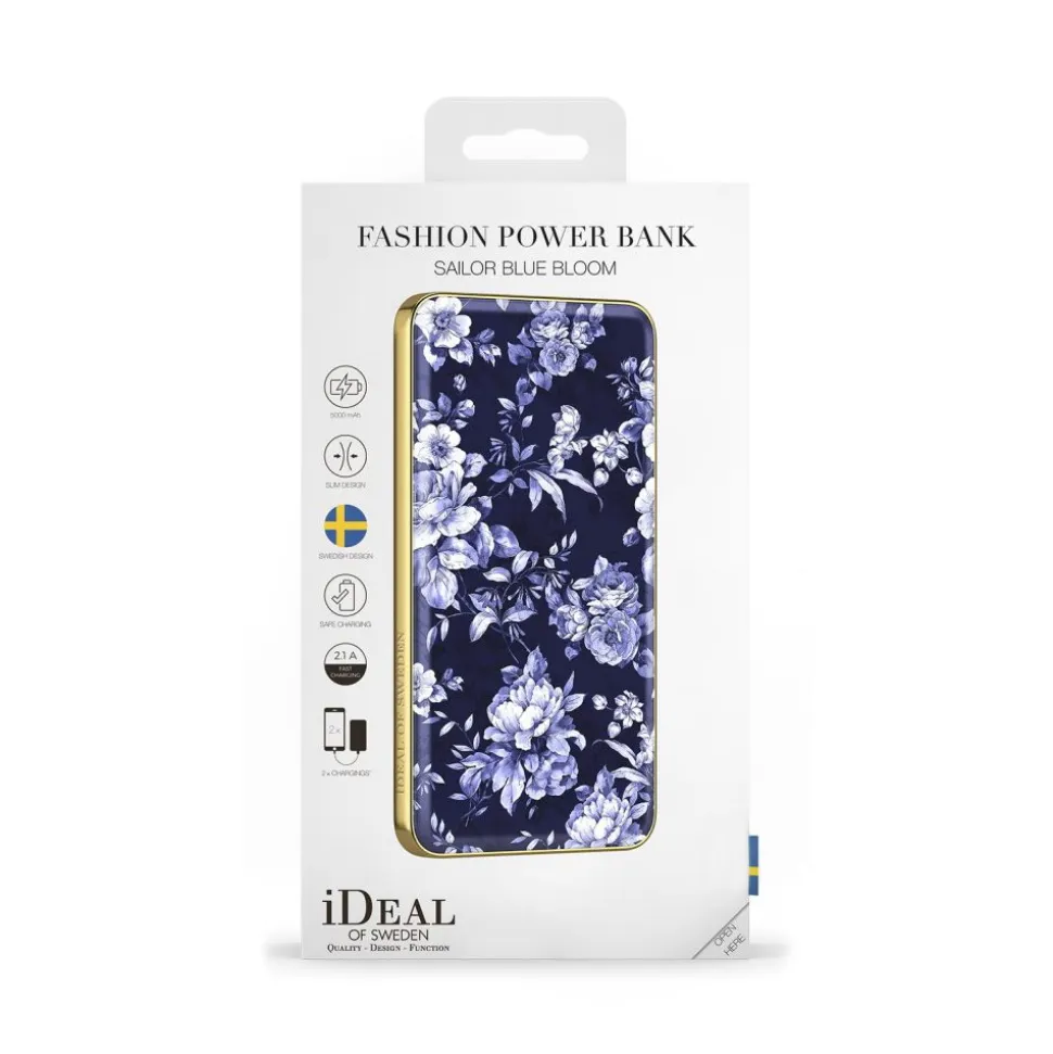 iDeal of Sweden - Fashion Power Bank - Sailor Blue Bloom - iPhone Samsung Sony - New Fashion Collection - Avvenice