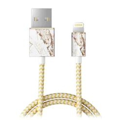 iDeal of Sweden - Fashion Cable - Carrara Gold - iPhone - Apple - Lightning MFI Certified by Apple - New Fashion Collection - Avvenice