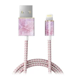 iDeal of Sweden - Fashion Cable - Pilion Pink Marble - iPhone - Lightning MFI Certified by Apple - New Fashion Collection - Avvenice