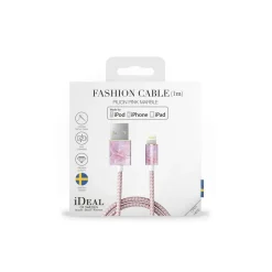 iDeal of Sweden - Fashion Cable - Pilion Pink Marble - iPhone - Lightning MFI Certified by Apple - New Fashion Collection - Avvenice