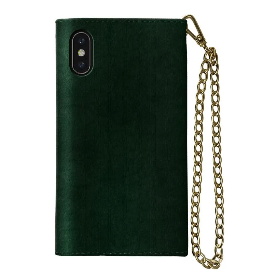 iDeal of Sweden - Mayfair Clutch Velvet Cover - Green - iPhone XR - iPhone Case - New Fashion Collection - Avvenice