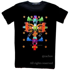 Ilian Rachov - Lion Cross T-Shirt - Baroque - T-Shirt - Luxury High Quality - Avvenice