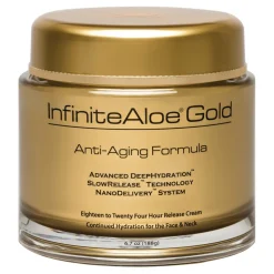 InfiniteAloe - Skin Care - Gold Anti-Aging Formula - Luxury Organic Cream - Aloe Vera - Anti-Aging - Cruelity Free - 200 ml - Avvenice