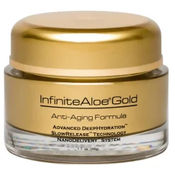 InfiniteAloe - Skin Care - Gold Anti-Aging & Microdermabrasion Formula - Luxury Organic Cream - Aloe Vera - Cruelity Free - Avvenice