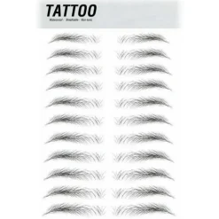 Instalash - Eyebrow Tattoos - False Eyebrows Stickers x 10 - Eyes - Professional Make Up - Avvenice