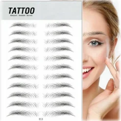 Instalash - Eyebrow Tattoos - False Eyebrows Stickers x 10 - Eyes - Professional Make Up - Avvenice