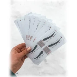 Instalash - Self Adhesive Stickers (Templates) for Eyebrow Drawing - 40 Pcs. - Eyes - Professional Make Up - Avvenice