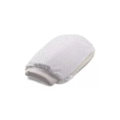 Isha Cosmetics - Exfoliating Glove in White Silver Thread Cotton - Organic - Natural - Vegetable Exclusive Soap - Avvenice