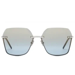 Italia Independent - I-I Mod. Janice 0314 - Silver Full Blue - 0314.075.001 - Sunglasses - Italy Independent Eyewear - Avvenice