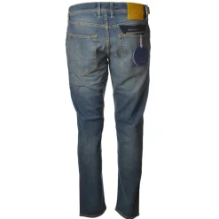 Jacob Cohën - 5 Pocket Jeans Straight Leg with Rips - Light Denim - Trousers - Made in Italy - Luxury Exclusive Collection - Avvenice