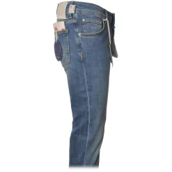 Jacob Cohën - 5 Pocket Jeans Straight Leg - Light Blue Denim - Trousers - Made in Italy - Luxury Exclusive Collection - Avvenice