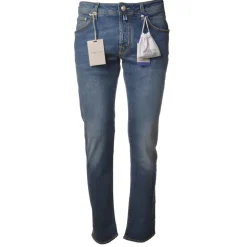Jacob Cohën - 5 Pocket Jeans Straight Leg - Light Blue Denim - Trousers - Made in Italy - Luxury Exclusive Collection - Avvenice