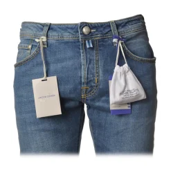 Jacob Cohën - 5 Pocket Jeans Straight Leg - Light Blue Denim - Trousers - Made in Italy - Luxury Exclusive Collection - Avvenice