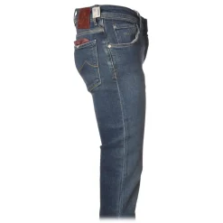Jacob Cohën - 5 Pockets Jeans Slim Fit - Medium Denim - Trousers - Made in Italy - Luxury Exclusive Collection - Avvenice