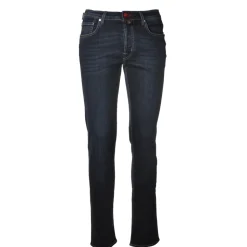 Jacob Cohën - 5 Pockets Jeans Slim Fit - Dark Denim - Trousers - Made in Italy - Luxury Exclusive Collection - Avvenice