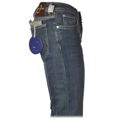 Jacob Cohën - 5 Pockets Jeans Straight Leg - Medium-Light Denim - Trousers - Made in Italy - Luxury Exclusive Collection - Avvenice