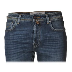 Jacob Cohën - 5 Pockets Jeans Straight Leg - Medium-Light Denim - Trousers - Made in Italy - Luxury Exclusive Collection - Avvenice