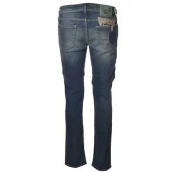 Jacob Cohën - 5 Pockets Jeans Slim Fit with Rips - Light Denim - Trousers - Made in Italy - Luxury Exclusive Collection - Avvenice