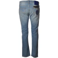 Jacob Cohën - 5 Pockets Jeans Straight Leg - Light Denim - Trousers - Made in Italy - Luxury Exclusive Collection - Avvenice