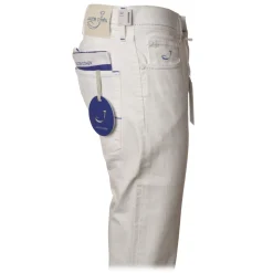 Jacob Cohën - 5-Pocket Trousers Straight Leg - Optical White - Trousers - Made in Italy - Luxury Exclusive Collection - Avvenice