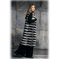 Jade Montenapoleone - Alessandra Chinchilla Vest - Fur Coat - Luxury Exclusive Collection - Avvenice