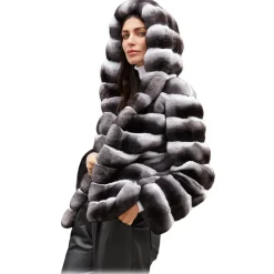 Jade Montenapoleone - Amanda Chinchilla Jacket - Fur Coat - Luxury Exclusive Collection - Avvenice