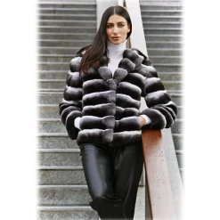 Jade Montenapoleone - Amanda Chinchilla Jacket - Fur Coat - Luxury Exclusive Collection - Avvenice