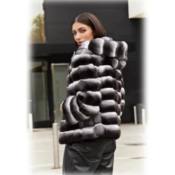 Jade Montenapoleone - Amanda Chinchilla Jacket - Fur Coat - Luxury Exclusive Collection - Avvenice