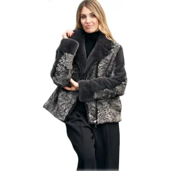 Jade Montenapoleone - Astrakhan Desirè Fur - Fur Coat - Luxury Exclusive Collection - Avvenice