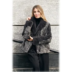 Jade Montenapoleone - Astrakhan Desirè Fur - Fur Coat - Luxury Exclusive Collection - Avvenice