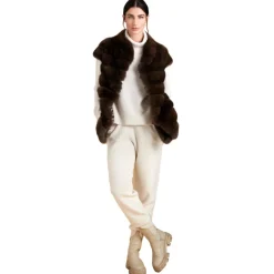 Jade Montenapoleone - Jasmine Vest - Fur Coat - Luxury Exclusive Collection - Avvenice