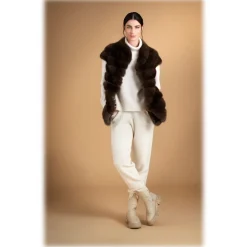 Jade Montenapoleone - Jasmine Vest - Fur Coat - Luxury Exclusive Collection - Avvenice