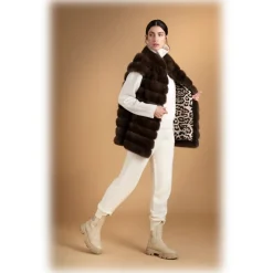 Jade Montenapoleone - Jasmine Vest - Fur Coat - Luxury Exclusive Collection - Avvenice