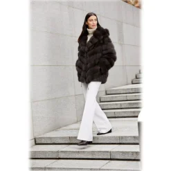 Jade Montenapoleone - Megan Sable Fur - Fur Coat - Luxury Exclusive Collection - Avvenice
