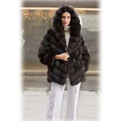 Jade Montenapoleone - Megan Sable Fur - Fur Coat - Luxury Exclusive Collection - Avvenice