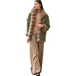 Jade Montenapoleone - Micol Reversible Sable Fur - Fur Coat - Luxury Exclusive Collection - Avvenice