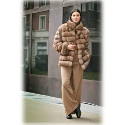 Jade Montenapoleone - Micol Reversible Sable Fur - Fur Coat - Luxury Exclusive Collection - Avvenice