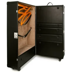 Janné Hebuterné - Clothes Rack - Trunk in Saffiano Calfskin - Black - Handmade in Italy - Luxury Exclusive Collection - Avvenice